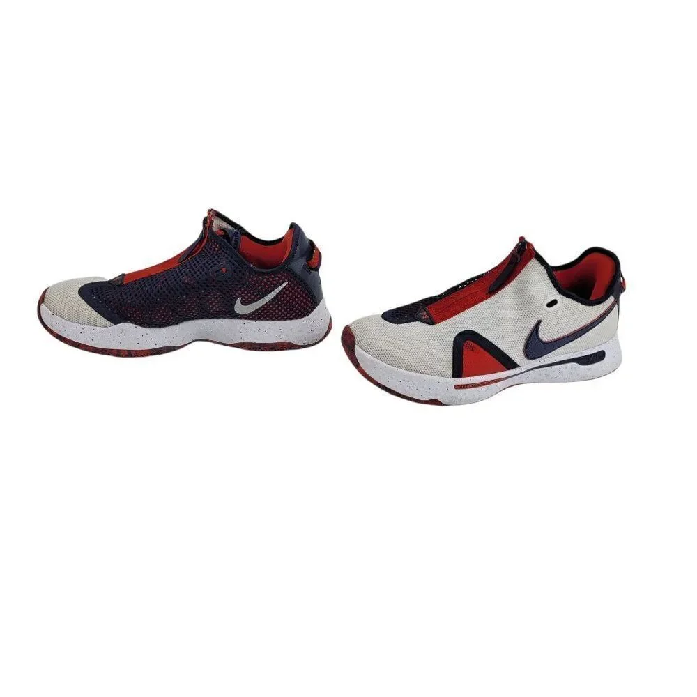 Mens Nike PG 4 USA Colorway Low Top Hidden Laces Basketball Sneakers‎ Sz 10.5